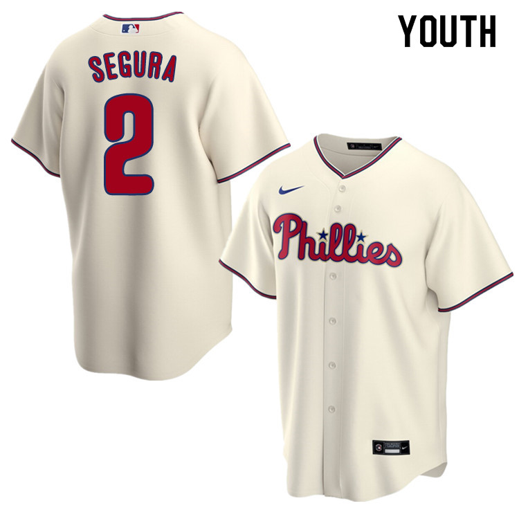 Nike Youth #2 Jean Segura Philadelphia Phillies Baseball Jerseys Sale-Cream